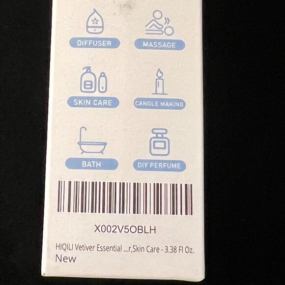 HIQILI Vetiver Essential Oil NIB 3.38 FL OZ - Picture 3 of 5